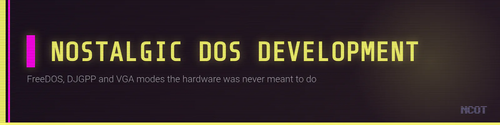 Nostalgic DOS Development